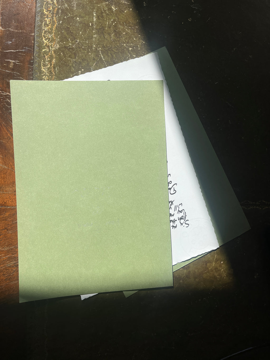 Handwritten Lyric Sheet